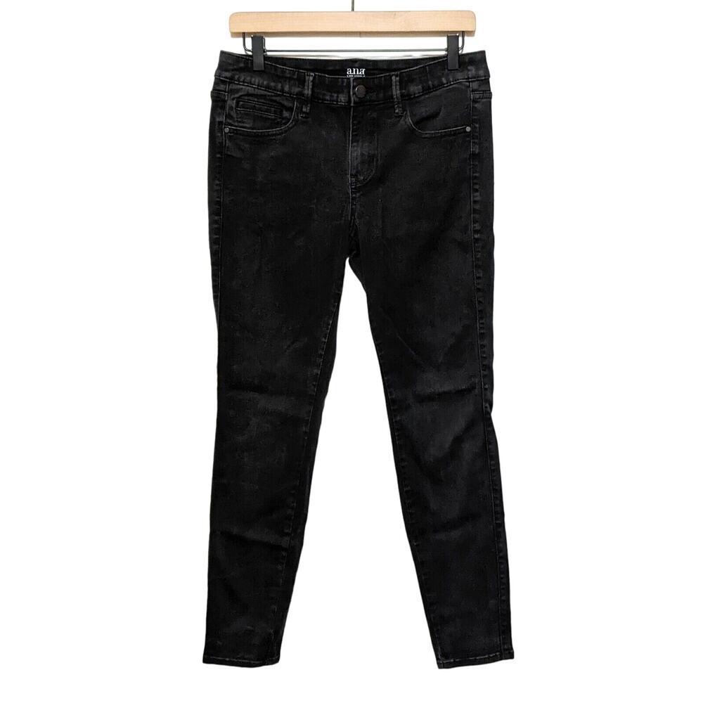 a.n.a. A New Approach Jeans Womens 30/10 Black Jegging Skinny Mid Rise Denim